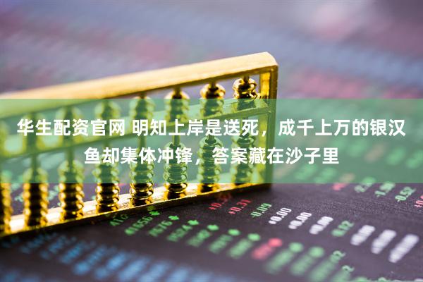 华生配资官网 明知上岸是送死，成千上万的银汉鱼却集体冲锋，答案藏在沙子里