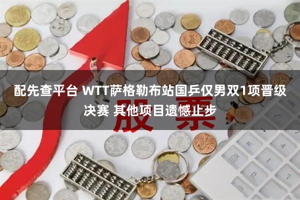 配先查平台 WTT萨格勒布站国乒仅男双1项晋级决赛 其他项目遗憾止步